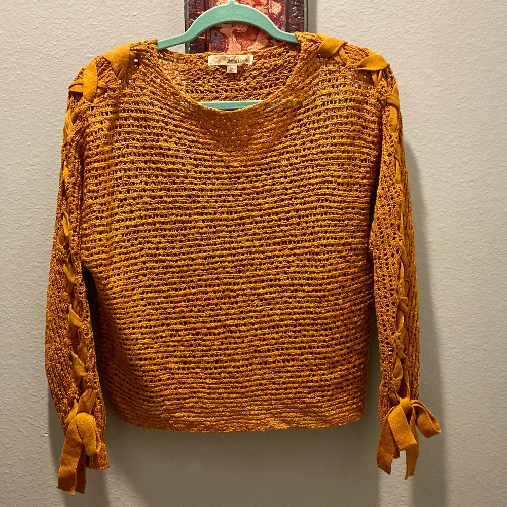 🍁🍂Rewind Oversized Lace Up Sweater